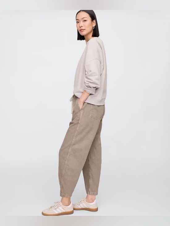 GAP Denim - Gap MidRise Super-soft Pull-On Barrel Jeans Baggy Skater Summer NEW Streetwear